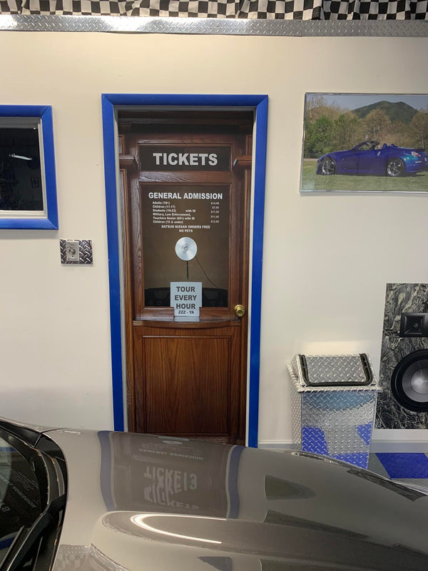 Ticket Booth Door Wrap