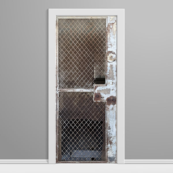 Abandoned Military Metal Screen Door Wrap right side side