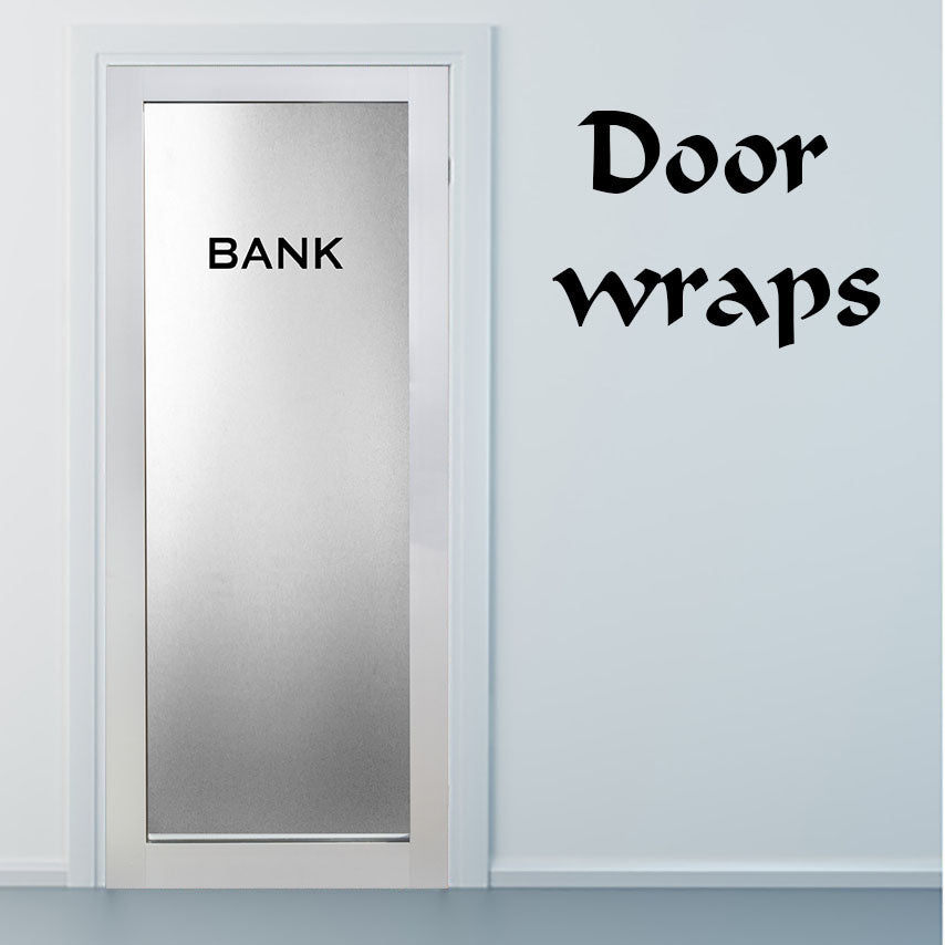 Frosted glass Door Wrap
