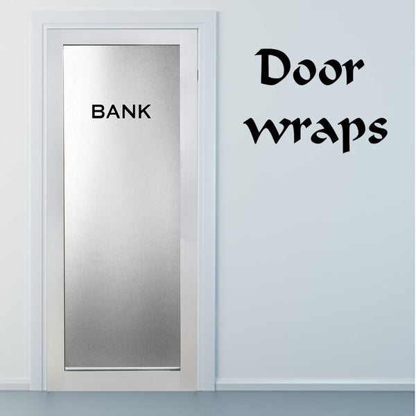 Frosted glass Door Wrap