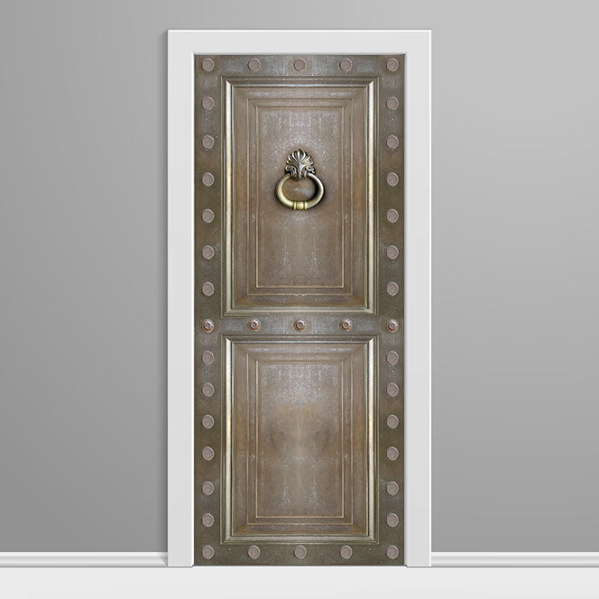 Copper Door Big Knocker Custom Printed Door Wrap
