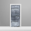 Grey Metal Door Baker City Custom Printed Door Wrap