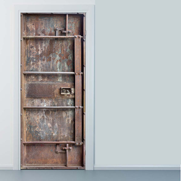 Old Western Bank Vault Metal Door Wraps