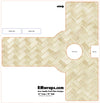 Design template for a door handle push plate with herringbone pattern and RMwraps.com branding.