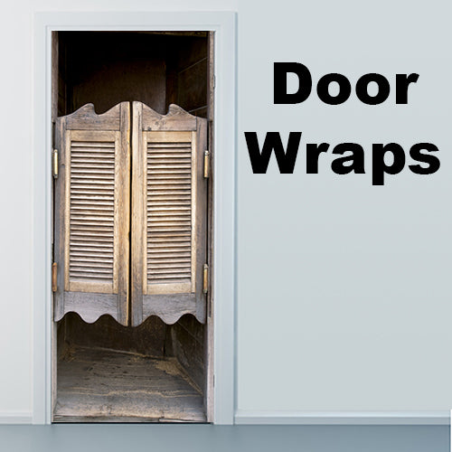Old Saloon Wooden doors - door wrap