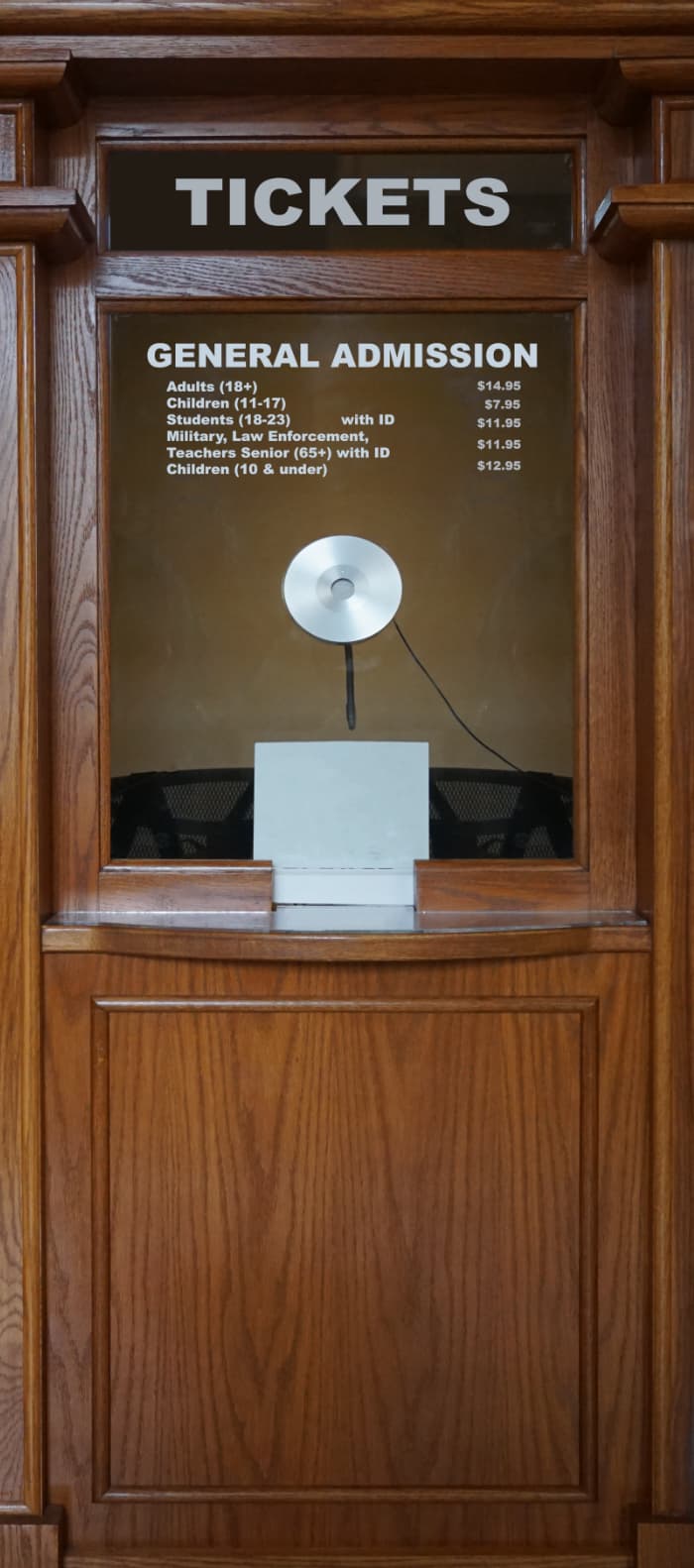 Ticket Booth Door Wrap