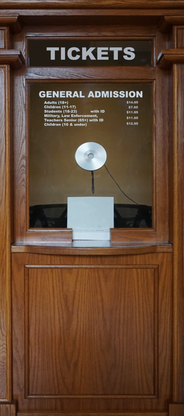 Ticket Booth Door Wrap