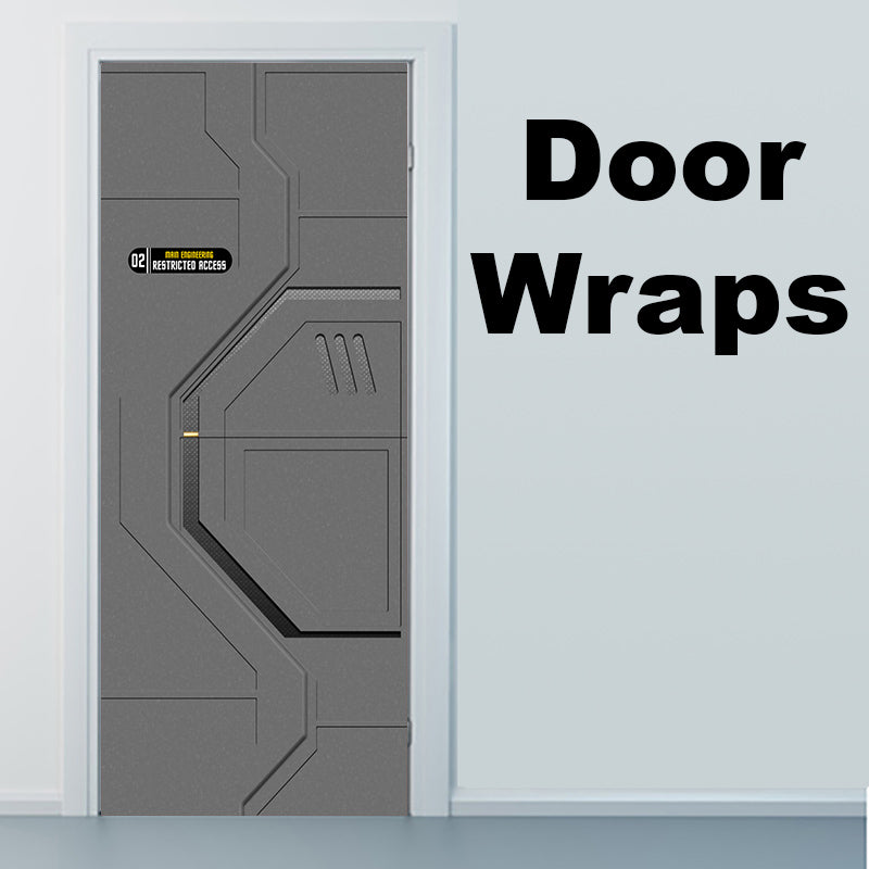 Star Trek Grey Door Wraps Left side