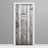 Men and Women Restroom Door wraps - White Cracked Paint