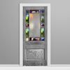 13 Stain glass Grey Vinyl Door wrap Blank