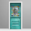 26 Stain Glass Fountain Blue Door Wrap frosted Window
