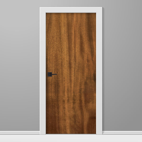 American Elm Slab Wood Grain Vinyl Door Wrap