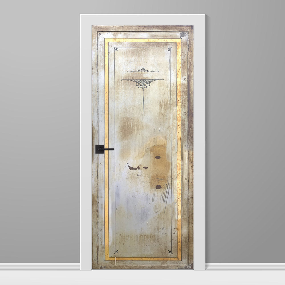 Antique Rusted Metal Safe Door Wrap