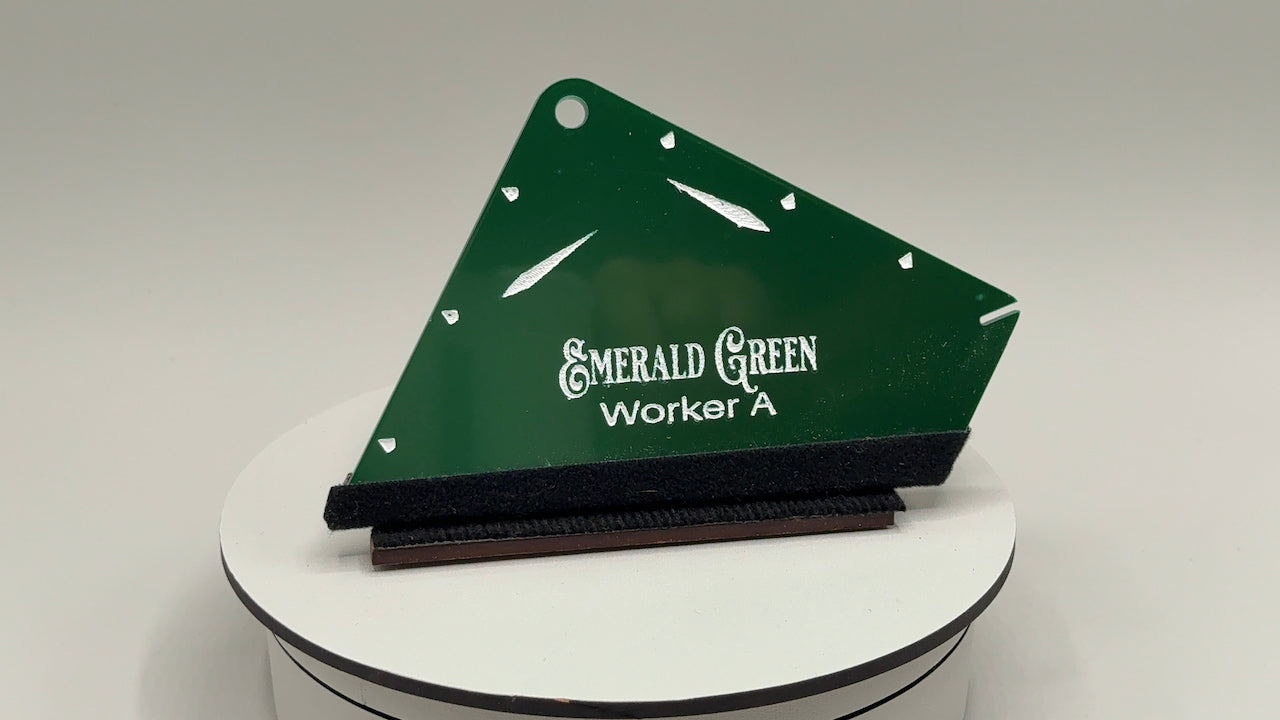 Architectural Film Squeegee Worker A Emerald Green