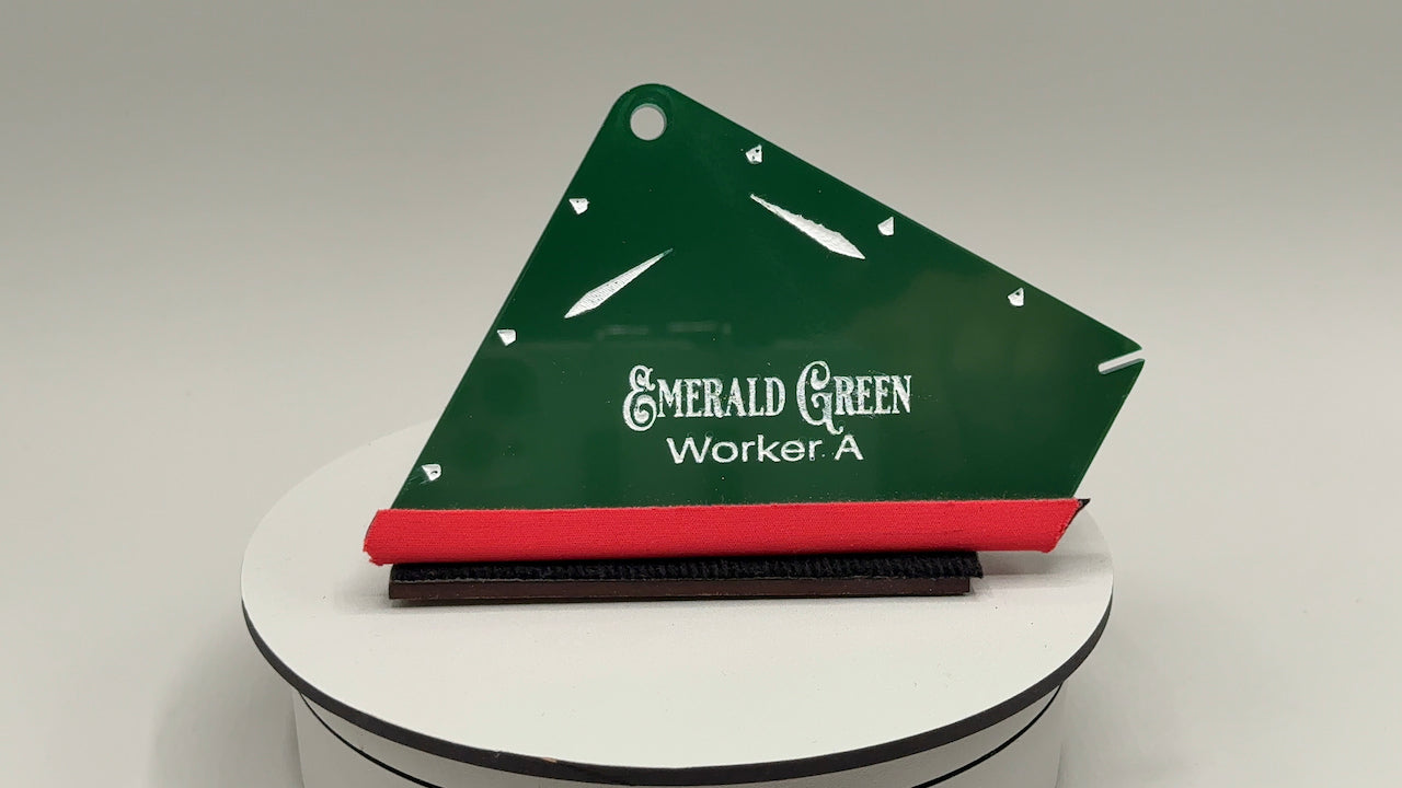Architectural Film Squeegee Worker A Emerald Green