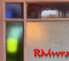 13 Stain glass Green Vinyl Door wrap Blank