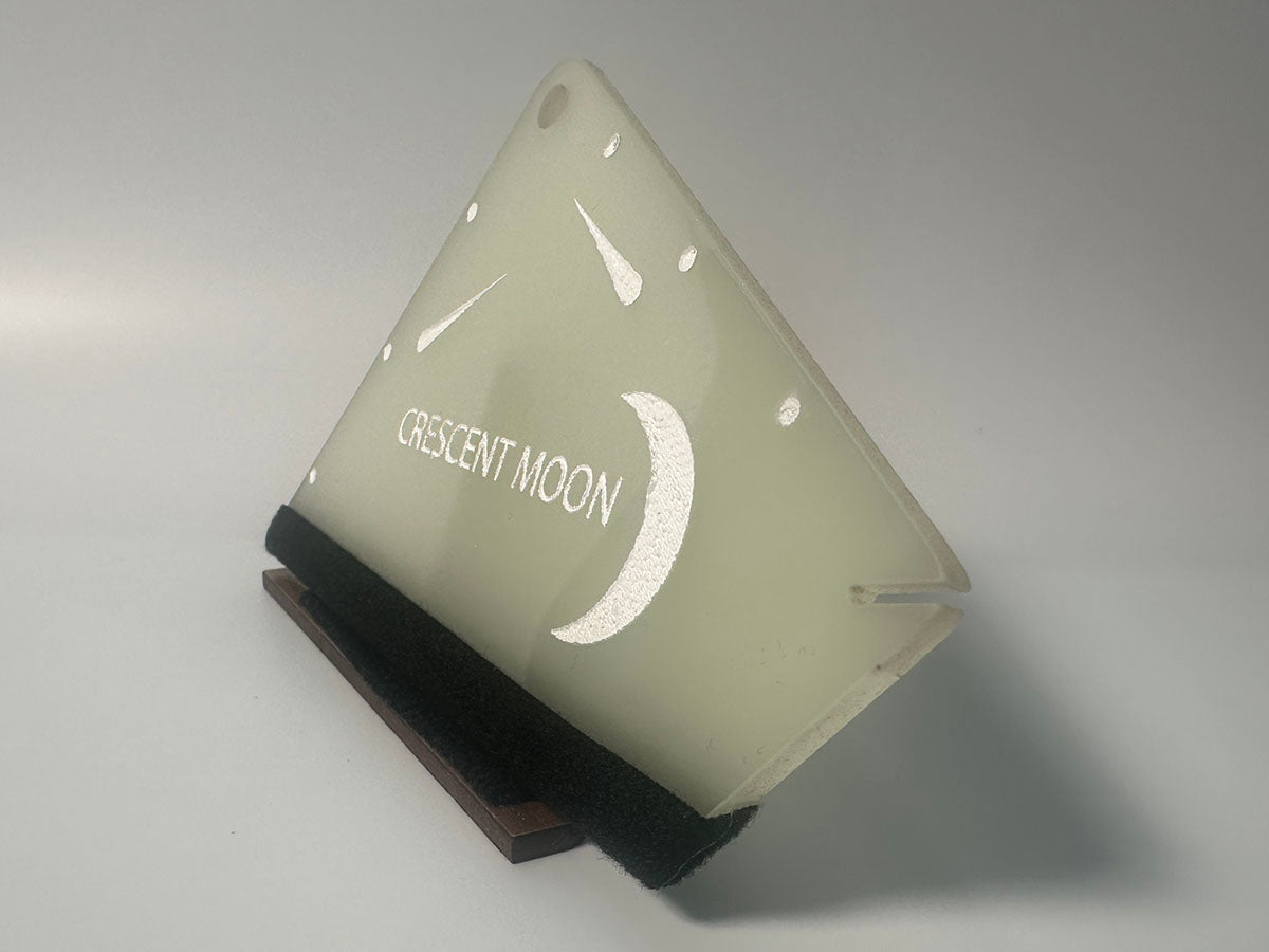 Architectural Film Squeegee Worker A Crescent Moon Glowin the Dark