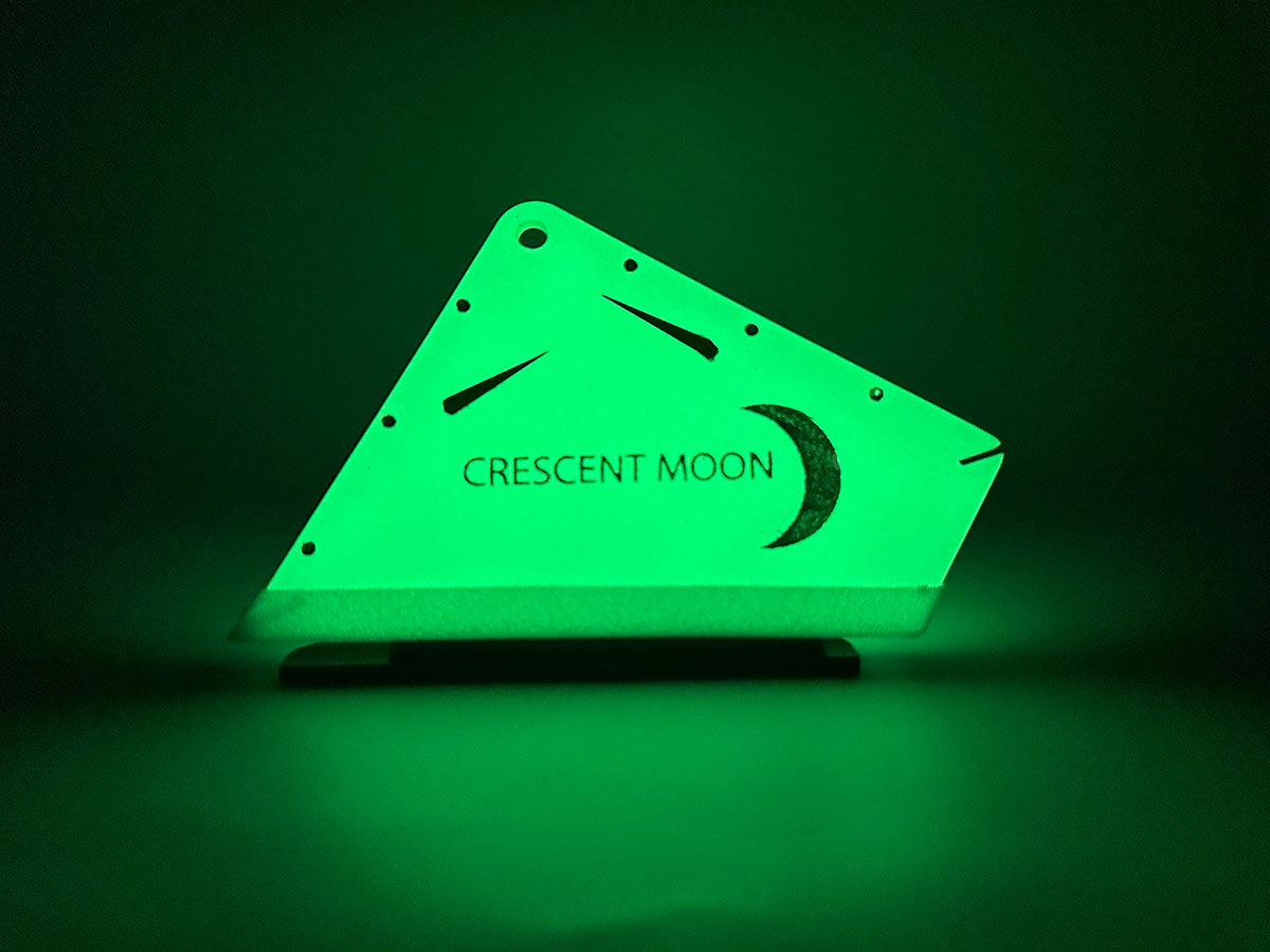 Architectural Film Squeegee Worker A Crescent Moon Glowin the Dark