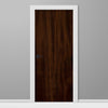 Dark Elm Slab Wood Grain Vinyl Door Wrap