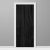 Ebony Elm Slab Wood Grain Vinyl Door Wrap