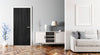 Ebony Elm Slab Wood Grain Vinyl Door Wrap