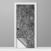 Gray Amboyna Burl Wood Slab Vinyl Door Wrap