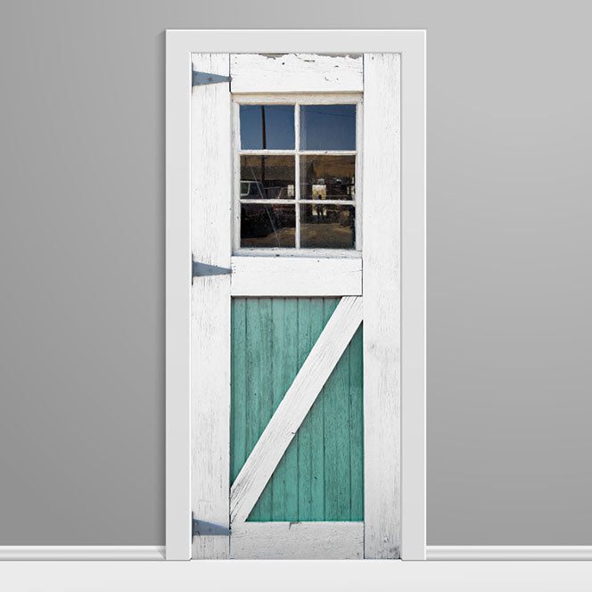 Green Dairy Farm Door Wrap