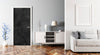 Black Concrete Texture Vinyl Door Wrap