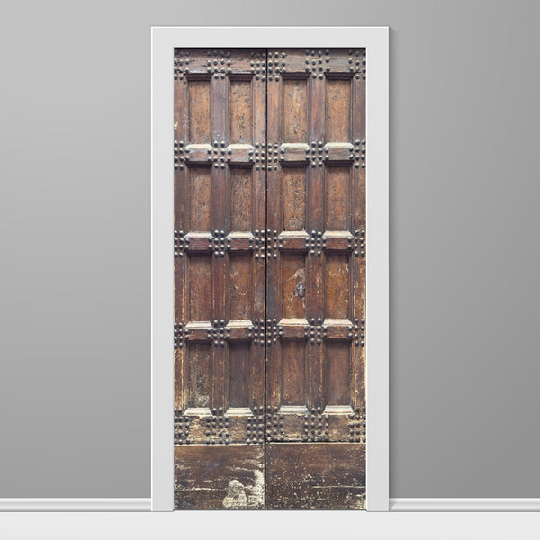 Old Italian Wooden Entrance Door Wrap