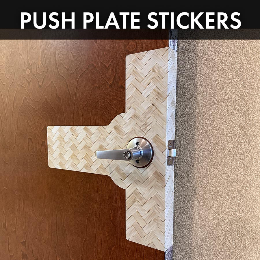 Sea Salt SW 6204 Push Plate Sticker