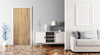 Raw Elm Slab Wood Grain Vinyl Door Wrap