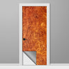 Red Amboyna Burl Wood Slab Vinyl Door Wrap
