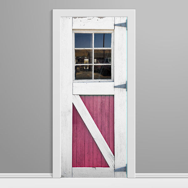 Red Dairy Farm Door Wrap