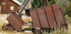 Mining Car Rusted Metal Door Wrap