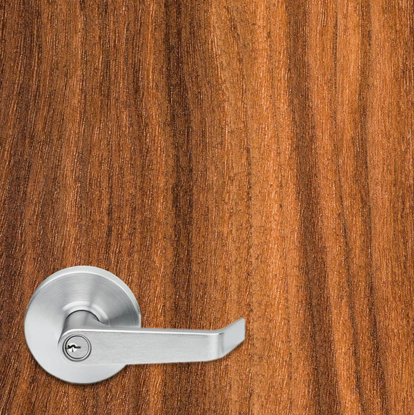 Walnut AW Finish Slab Vinyl Door Wrap