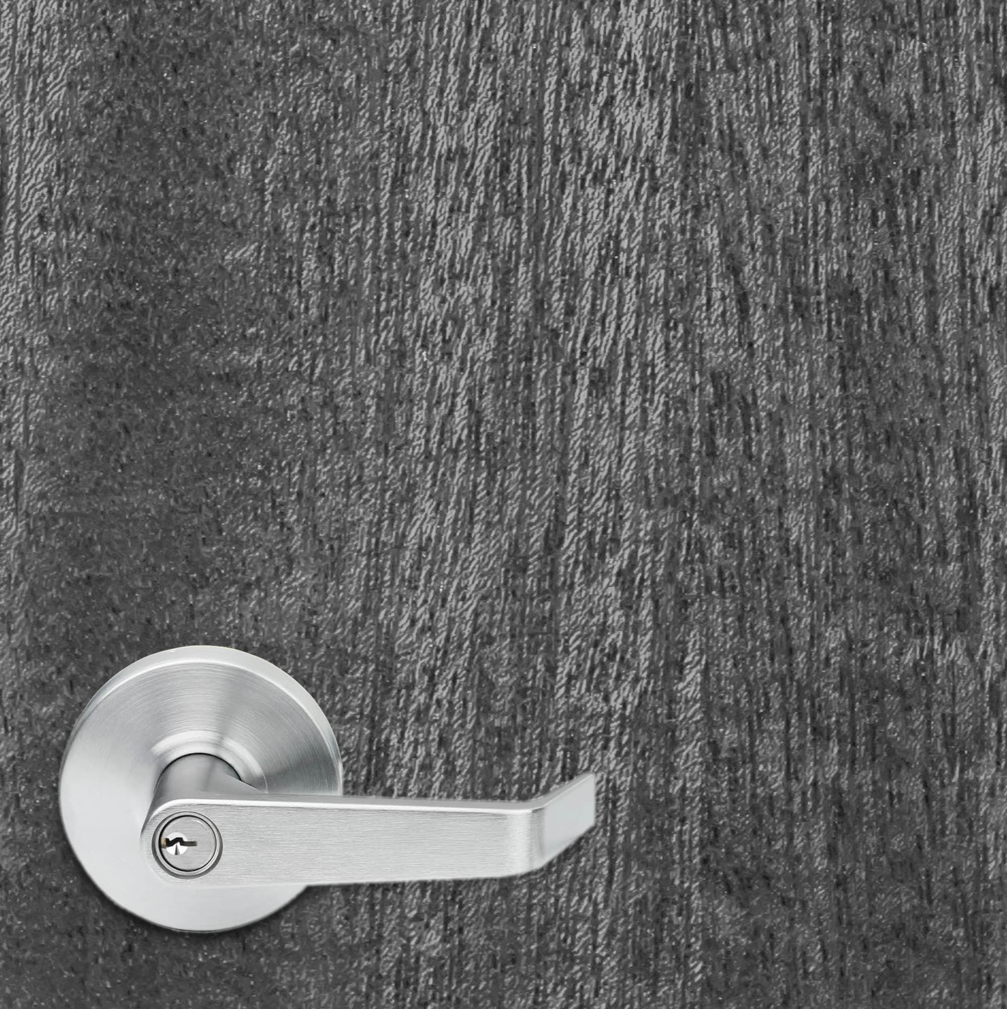 Black and white Elm Slab Wood Grain Vinyl Door Wrap