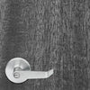 Black and white Elm Slab Wood Grain Vinyl Door Wrap
