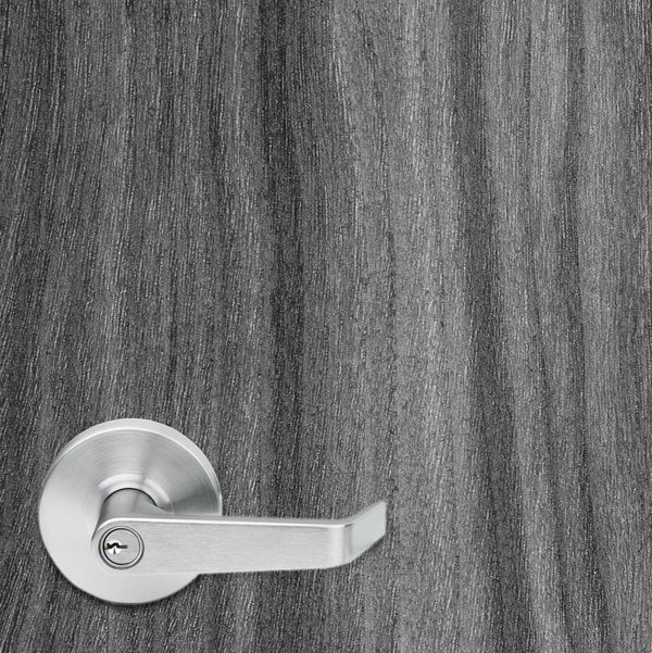 Walnut Black and white Slab Vinyl Door Wrap
