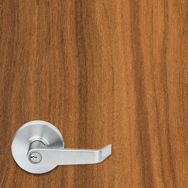 Walnut EA Finish Slab Vinyl Door Wrap
