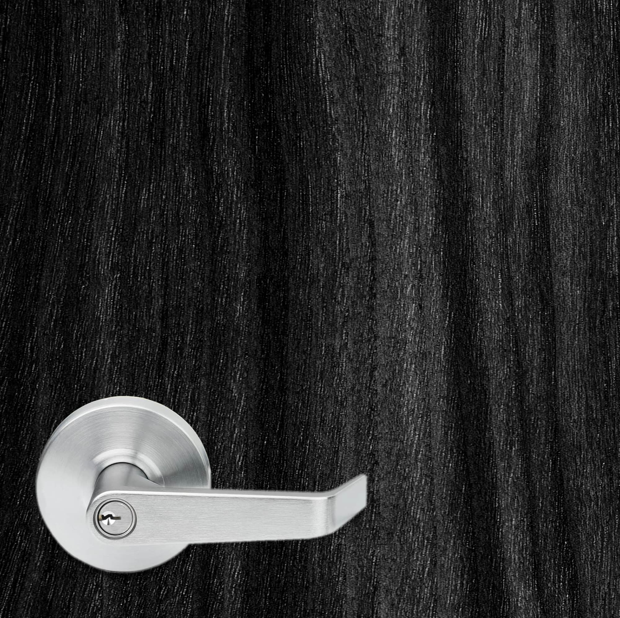Walnut Ebony Finish Slab Vinyl Door Wrap