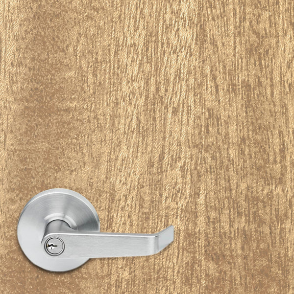 Raw Elm Slab Wood Grain Vinyl Door Wrap