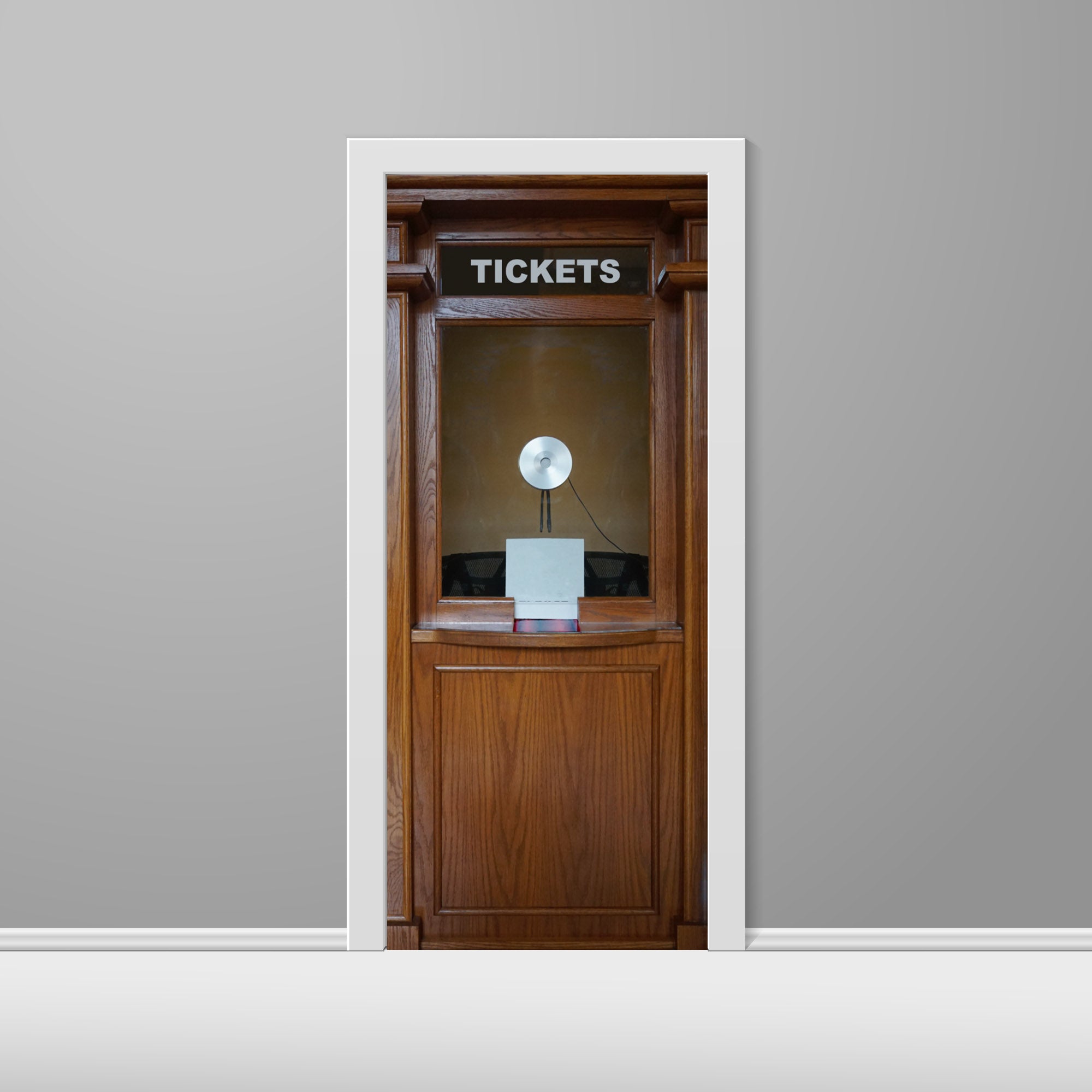 Ticket Booth Door Wrap Blank