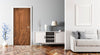 Walnut AW Finish Slab Vinyl Door Wrap